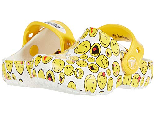 Image of Crocs Kid's Fun Lab Smiley Clog Shoe, multi, 5 M US Toddler