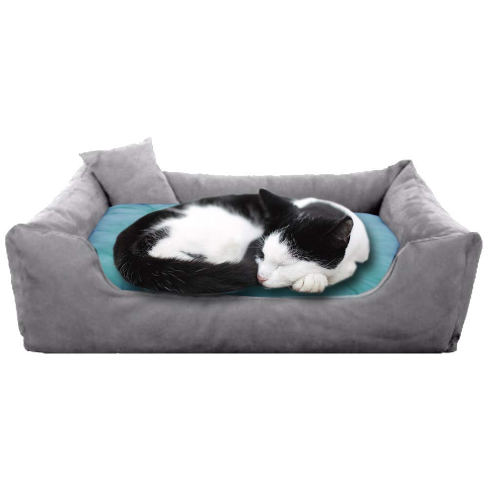 Pet Royale Cat Bed | Reversible Cat Bed for Cats | Plus Extra Removable 100% Cotton Washable Covers (for Cats, Super Blue) (B07KNN8VNR) Amazon Price History, Amazon Price Tracker
