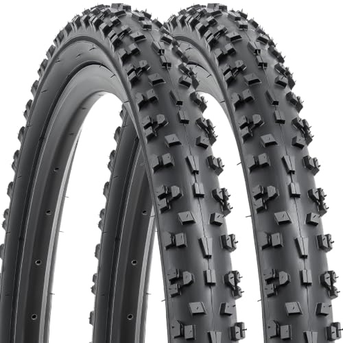 YunSCM 2PCS Foldable 26 Mountain Bike Tyres 26x1.95 tires 53-559 Compatible 26x1.95 26x2.0 Bicycle Tyres