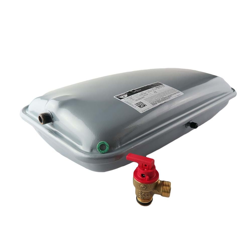 Hts Boiler Expansion Vessel Compatible With Vaillant Ecomax Vu 613 618 622 635 E Ecotec Exclusive Vuw 832 828 835 Plus Vu 612 615 618 624 630 637 Ecotec Vuw Pro 24 181051 Pressure Relief Valve 178985