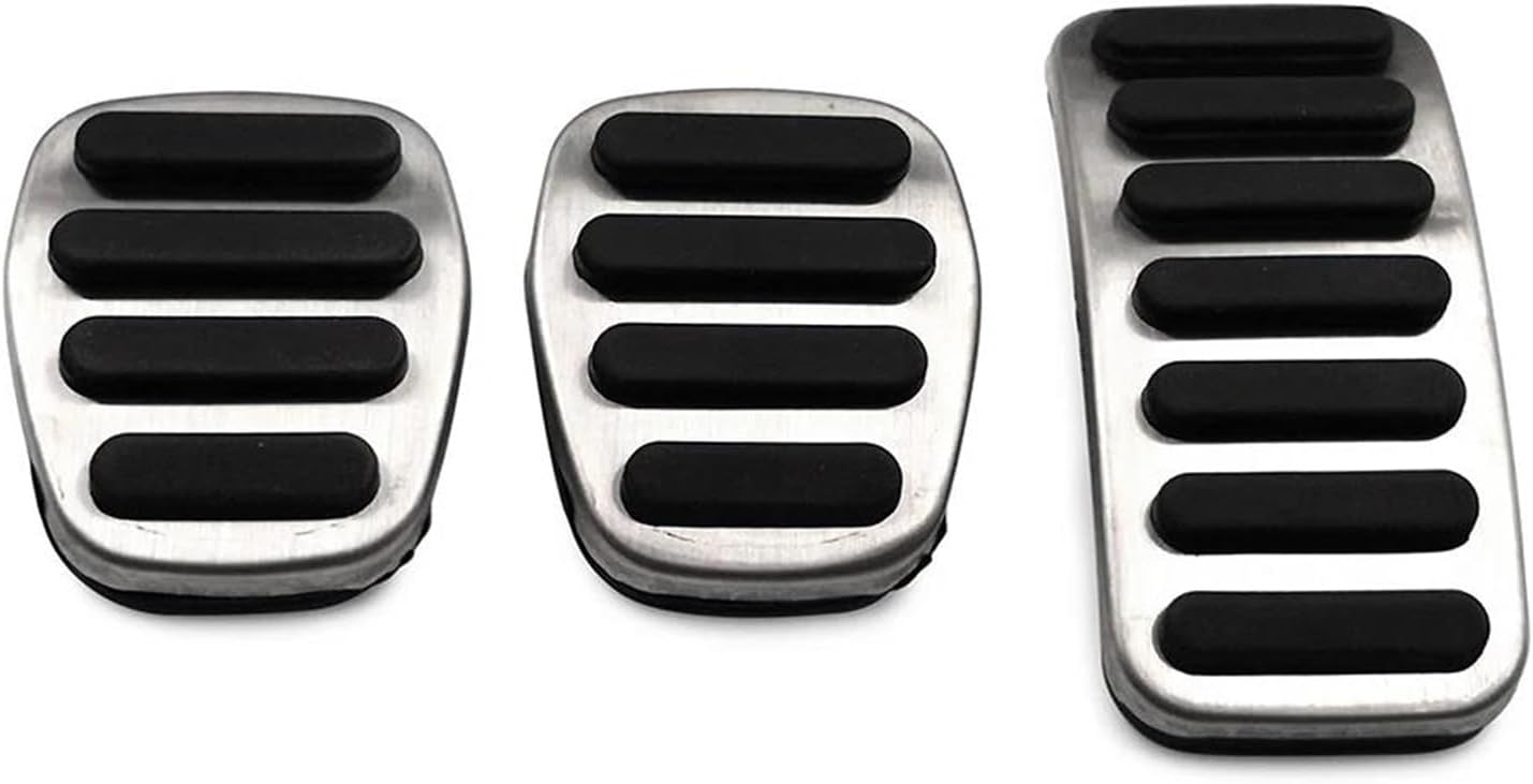3 Pcs/Set Car Foot Pad Clutch Gas Brake Pedals Pad Anti-Slip Cover LHD Replacement for V&olvo XC30 2019 Pedals