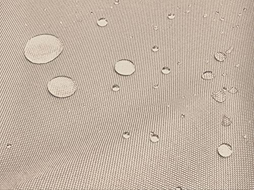 White Heavy Duty Waterproof Fabric for Sewing Outdoor Cushions 600 Denier Canvas Material by The Metre W150CM, 4 Metres