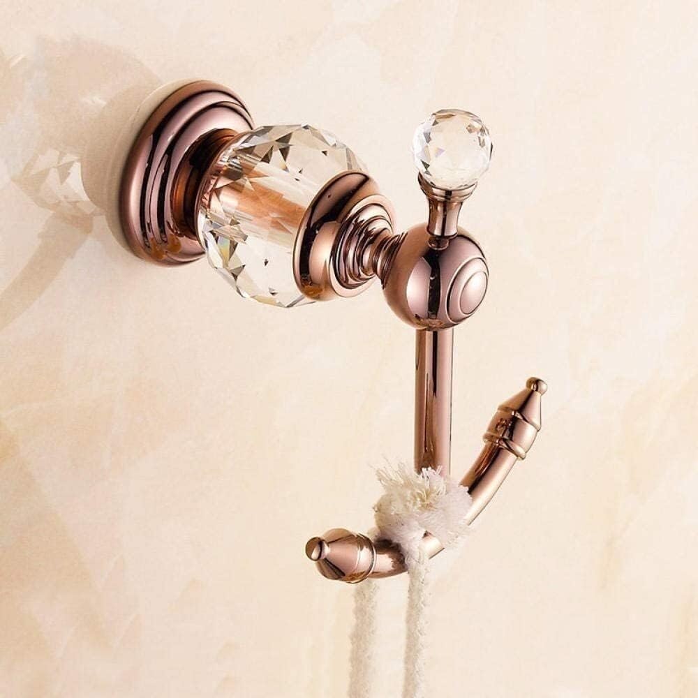 YATUOPNG Self Adhesive Hooks-Single Coat Hooks for Doors Single for Antique Crystal Robe Polished Towel Brass Hook Clothes Hanger Bathroom Products(Bronze)