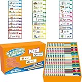 30 Read and Rhyme Flip Books, Word Families Flash Cards, Reading Flip Book, Letter Flashcards, Educational Reading Games