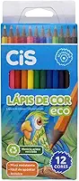 Lápis de Cor Sextavado CIS Eco, Estojo com 12 cores