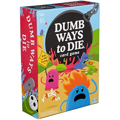 Spin Master Games, Dumb Ways to Die, The Viral Hit Card Game for College, Birthday Games, Friendsgiving Game, Party Games, Fun Games, for Ages 12+ Cover