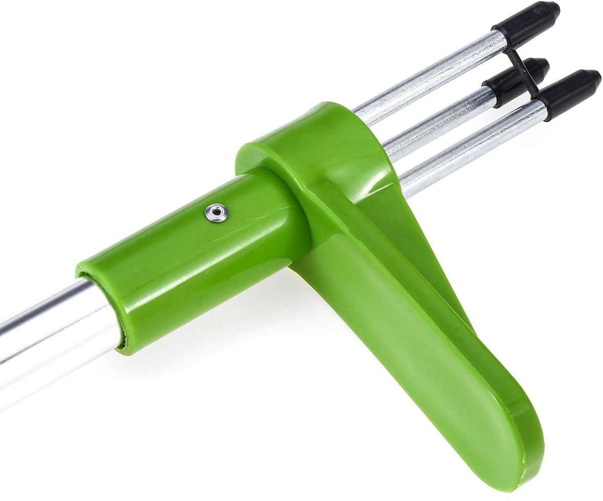 TX txmachine Manual Weeders Root Removal Tool with 3 Stainless Steel Claws Manual Ruderal Remover Weed Puller Hand Tool 39.37" Long Reinforced Aluminum Alloy Pole with High Strength Foot Pedal (5pcs)