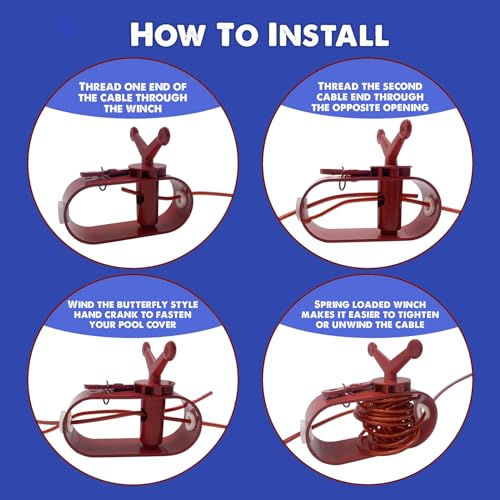 Poolzilla Kit Cable y Torno para Cubierta de Piscina miniatura 3
