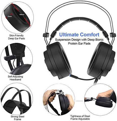 قیمت و خرید هدست ALWUP A9 Xbox One Headset، PS4 Gaming Headset with Mic،  هدفون بازی PC با میکروفون برای Gamer Playstation 4 Xbox 1 S\u0026X Nintendo  Switch Laptop Computer Stereo Surround