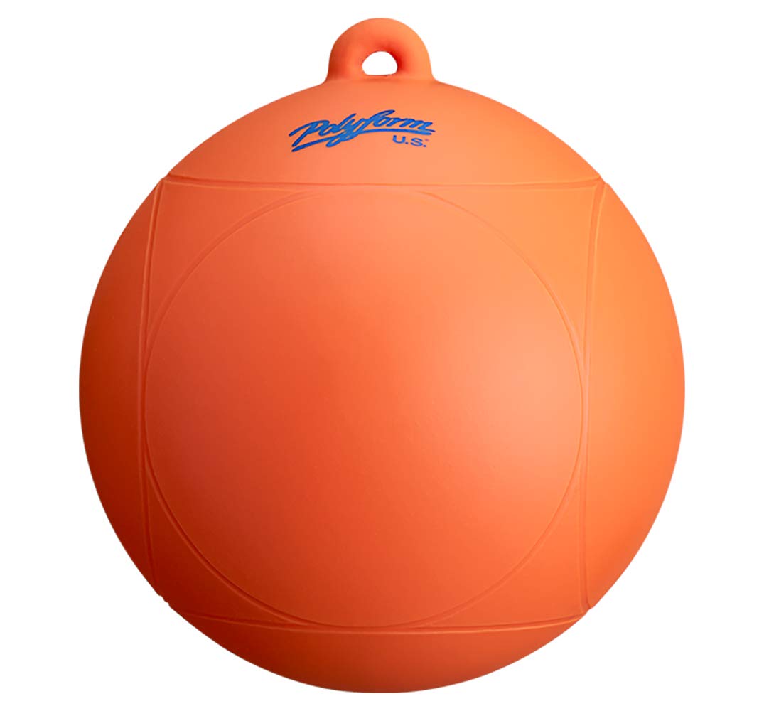 Polyform WS-1 Lot de 15 bouées de Ski Nautiques Orange Série WS – 20,3 x 21,6 cm, Orange