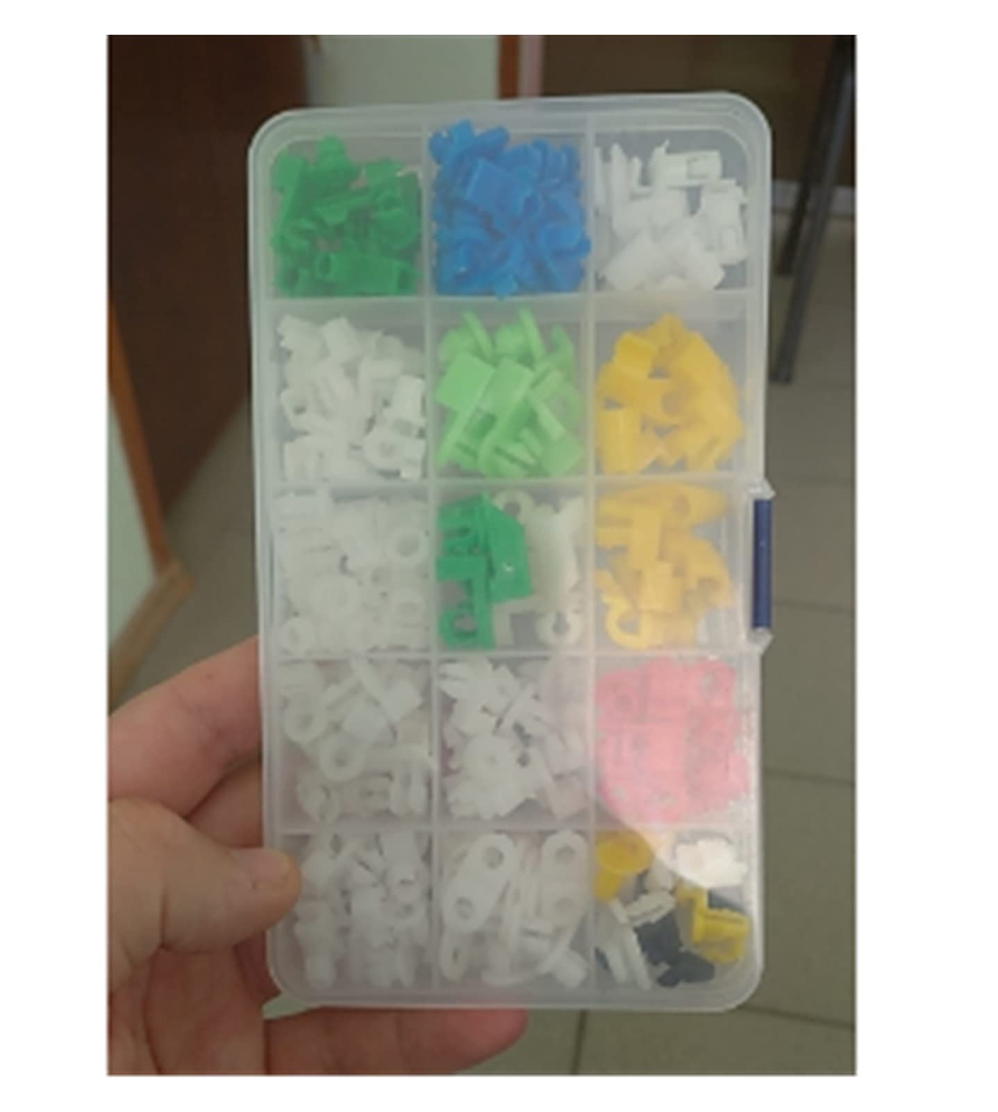 120pcs Voiture Clips Tige Poignée De Porte Kit, 4 Tailles