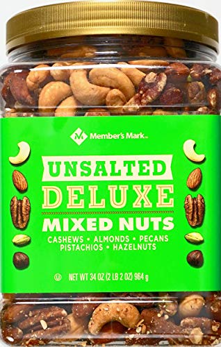 Member's Mark Unsalted Deluxe Mixed Nuts (34 Oz.) #TOP30