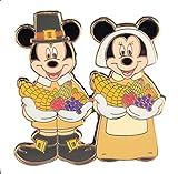  Disney Pin\'s Pilgrim Mickey et Minnie Lot de 2 broches