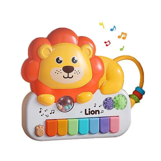 BIGFOLK® Lion Musical Piano Toy for Kids – Baby Learning Keyboard with Lights, Sounds & Activity Features | Interactive Educational Toy for Toddlers (1–3 Years)-picture-42