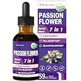 Eubrition Passionsblumen-Extrakt (Passiflora incarnata) Tropfen 59ml zum Besser Schlafen, für Entspannung*, Pflanzlicher Komplexmit Passionsblumenextrakt & Baldrian.