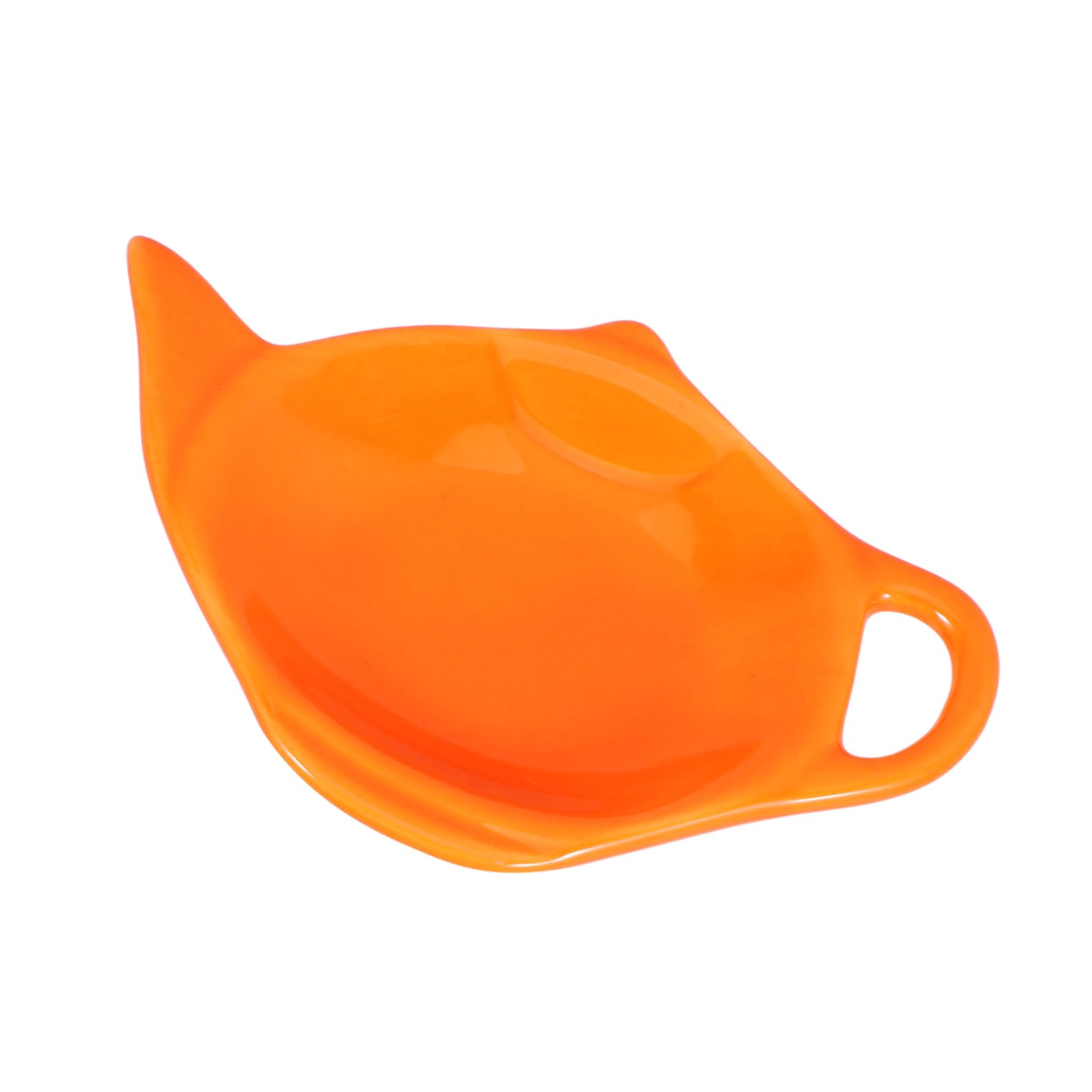 PRETYZOOM Ceramic Teapot Shaped Tea Bag Rest Versatile Dish Tea Bag Holder Tea Accessories for Home Cafe Restaurant