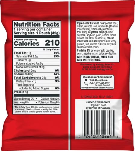 Galletas Crackers Cheez-It Baked Snack, Pack de 60 miniatura 3