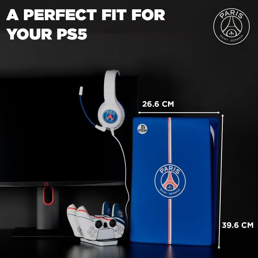 Konix PSG Carcasa Protectora para Consola PS5 Slim - Silicona - Antigolpes - Antirayaduras - Azul