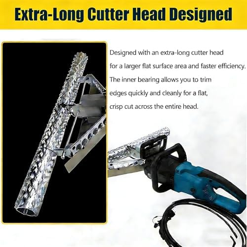 High-Speed Foam Planer Trimmer for Polyurethane Insulation, 19.68''/27.5'' Foam Cutting Tool, Closed Cell Wall Trimming at 14.5m/s, Efficient Foam Removal Saw (50cm ClosedCell)
