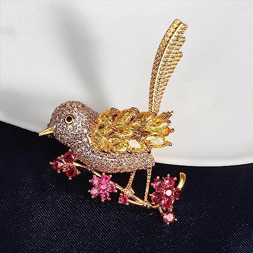 Image of Brooch Pins for Women Fashion Jewelry Cubic Zirconia Brooches and Pins for Birthday Wedding Party Gift
