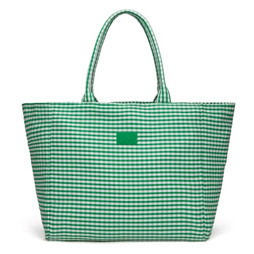 Opiniones y reviews de Bolsas Lee los 5 más buscados. 43 Montana West x Lee Bolsa de algodón suave extragrande para mujer, bolsa ligera multiusos reutilizable, Verde, L