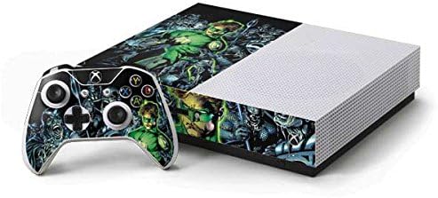 Skinit Decal Gaming Skin Compatible with Xbox One S Console and Controller Bundle - Officially Licensed Warner Bros Green Lantern and Villains Design
