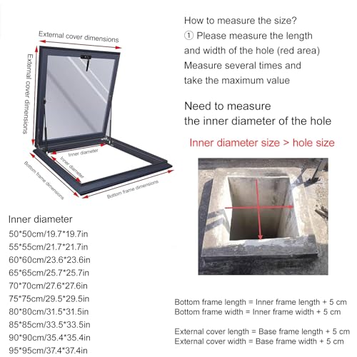 Diseño resistente a la intemperie en ventana de techo de aluminio 85x85 3