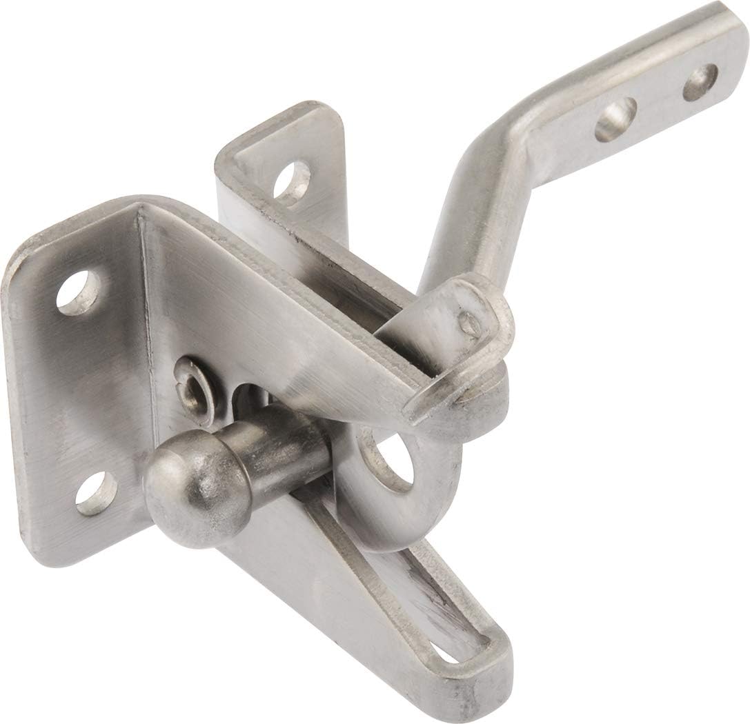 Hardware Essentials 853340 Universal Gate Latch Stainless Steel, 1 Piece, 1.87 x 3.75 x 7.5 inches