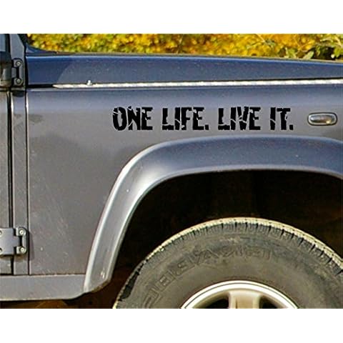 Terra Nomade Black ONE LIFE LIVE IT Stickers vinyl Cover