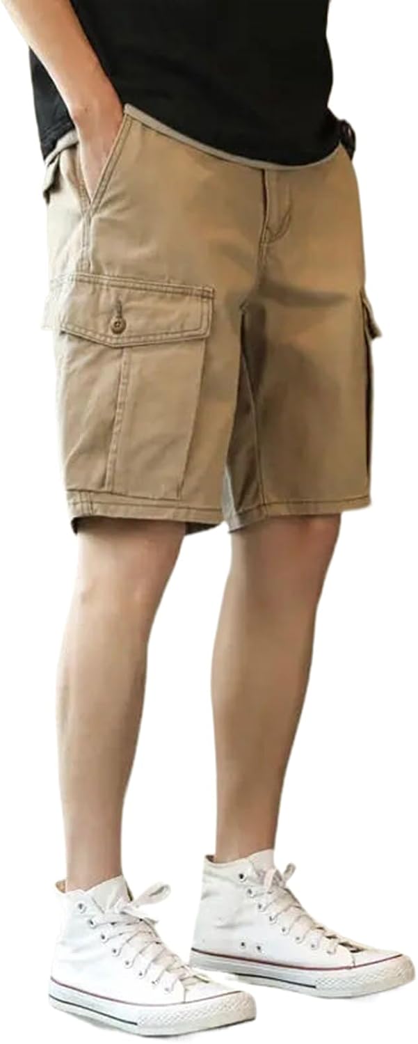 Men Summer Straight-Tight Thin Loose Casual Shorts