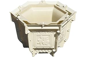 PRETYZOOM Plastic Planter Mold - Create Unique Concrete Forms and Molds