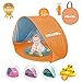 Produktbild KiraKira Baby Strandzelt mit eingebautem Pool, Baby Strandzelt Pool,Pop Up Baby-Strandzelt Shade Pool Tent 50 UPF UV Protection Mit Geschenk-Wassertoys & Tragetasche (Orange)