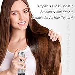 Heat Protection Hair Spray with Moroccan Argan Oil - Thermal Resistant Styling Products for Women - Frizzy, Black and Curly Hair - Anti Frizz, Leave In Conditioner - Flat Iron and Blow Dry (7.61 OZ) - Image 2