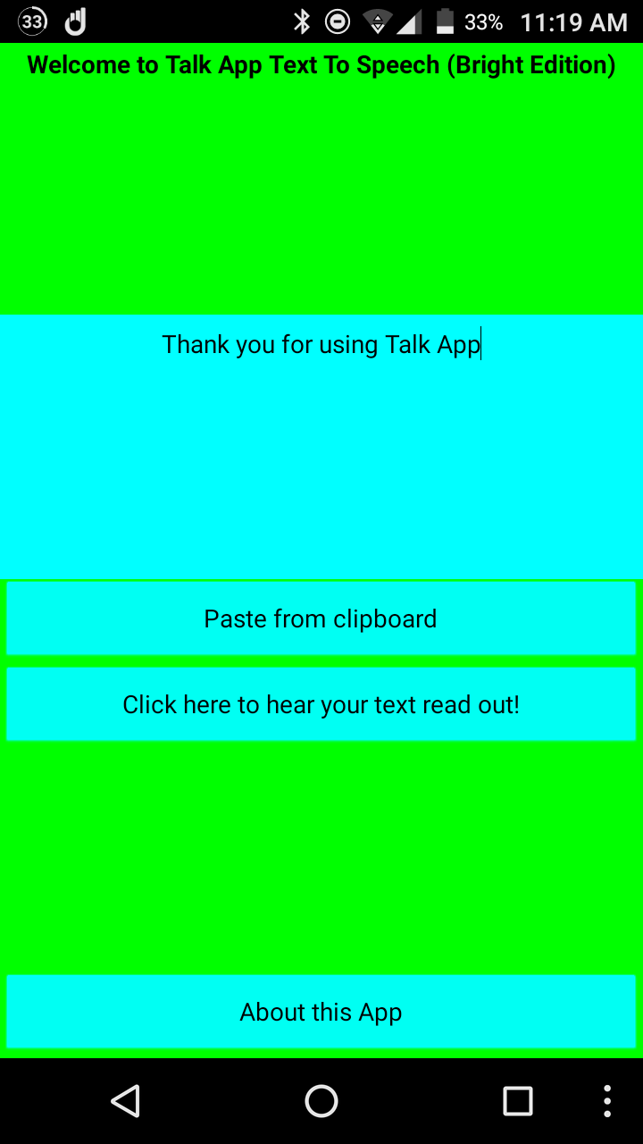 Talk App (Text To Speech) Bright Edition - App on Amazon Appstore