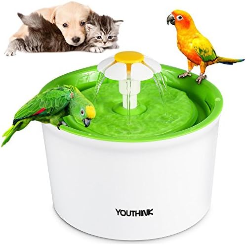 Cat Water Fountain, YOUTHINK 56oz/1.6L Automatic Pet Water Fountain Dog Water Dispenser with 3 Flow Modes and 1 Replacement Filter for Cats, Dogs and Multiple Pets