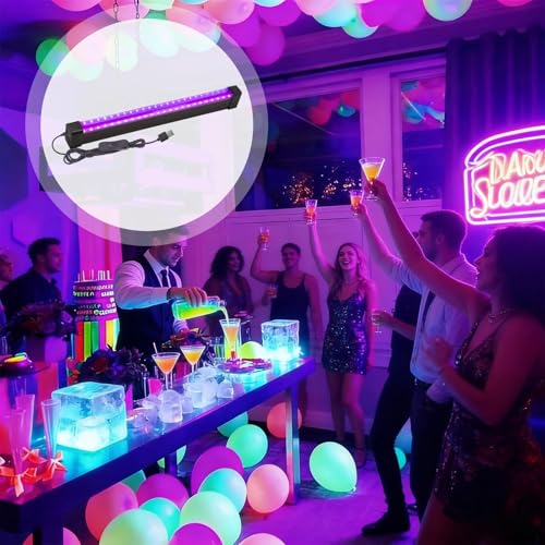 LED Black Lights, Magnetic UV Lamp, 9W Portable Bar With Sturdy Build, Fluorescent Display Device With Sturdy Finish, Accessory, Lighting Assist For Bedroom Wall Ceiling Cabinet Indoor Outdoor – Image 5