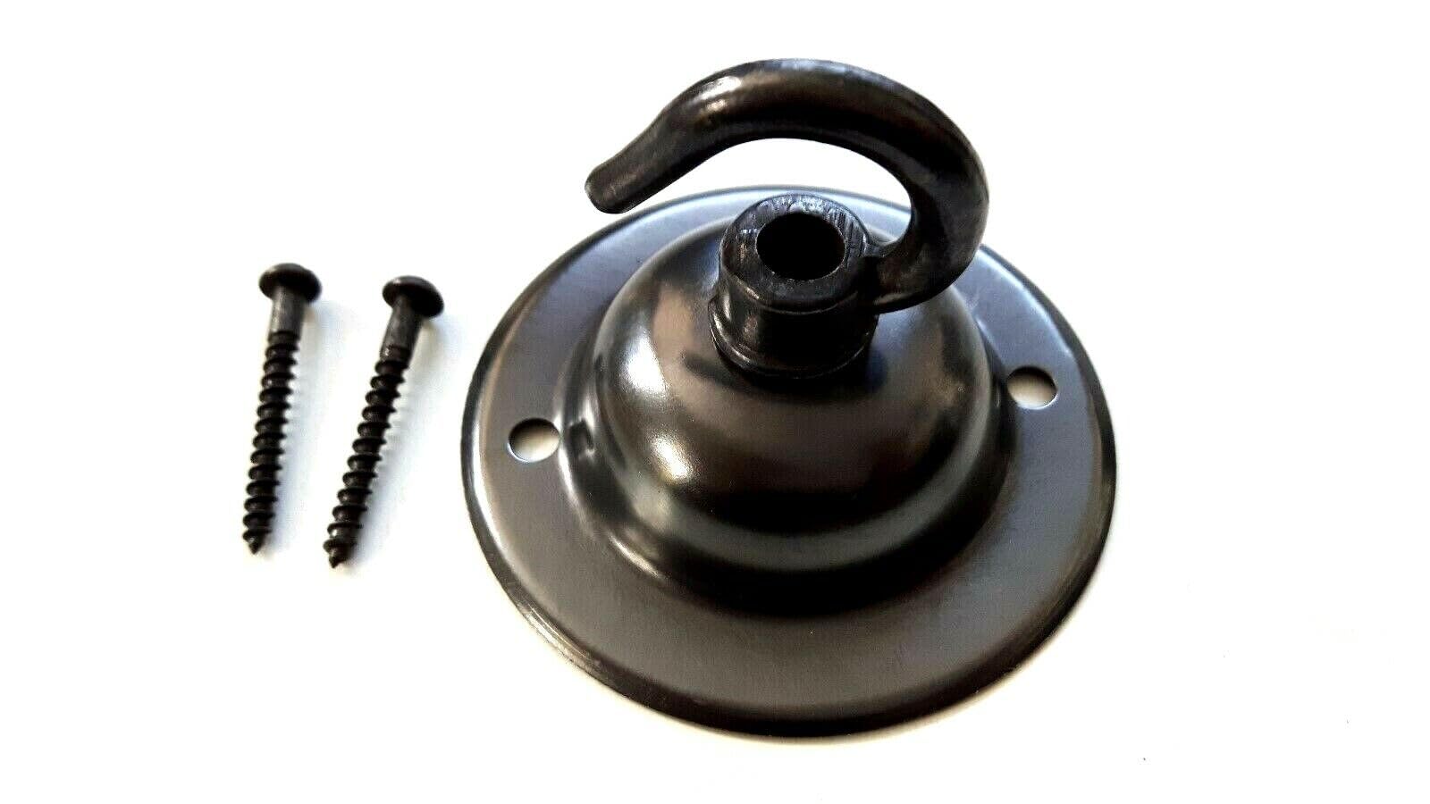 Bronze Metal Ceiling Dome With Hook And Fixing Screws Choice Of Finishes (Bronze) 65Mm Width