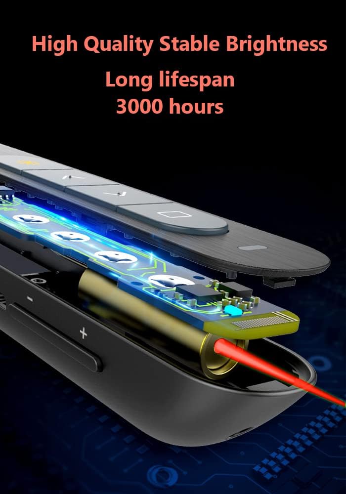 Presentation Clicker Wireless Presenter Remote, PPT Presentation Clicker with Hyperlink &Volume Remote Control Presentation Clicker Pointer Slide Advancer for Keynote/PPT/Mac/PC(Battery Included)