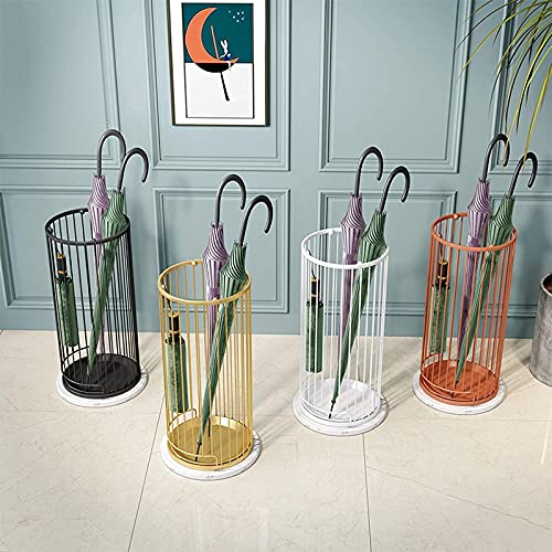 Porte-parapluies orange à base marbre massif pour grands et petits - 4