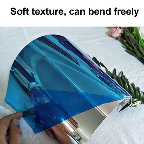 De flexibele Stickers van de Spiegelmuur, Zelfklevende Spiegelbladen, de Zelfklevende Zilveren Decal van de… - Afbeelding 4