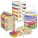 Price comparison product image Panorama Piece Wooden Bricks Kids Construction Block Set (200 Pieces)