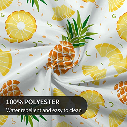 Granbey Summer Pineapple Tablecloth Round 60 Inch Tropical Fruit Tablecloths Washable Outdoor Table Clothes Circle Table Cover For Dining Room Picnic Party Home Decor #TOP6