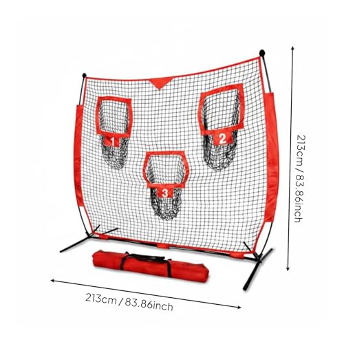 Filet de lancer baseball à installation facile avec triple cible de précision - 3