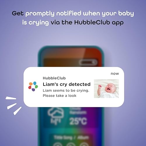 Miniatura 4 de Hubble AI Vision FlexPay - Cámara gratuita - Acceso a funciones premium + IA (alertas de llanto de bebé, detección de vuelco, información del sueño)