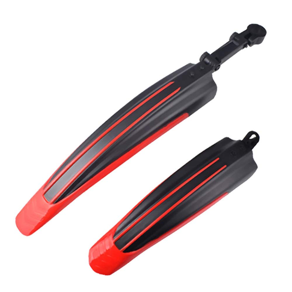 DYTWXG Fahrradkotflügel 2 Stück Fahrradkotflügel Mountain Road Bike Kotflügel Vorne Hinten MTB Kotflügel Für Fahrradzubehör (Color :Red)