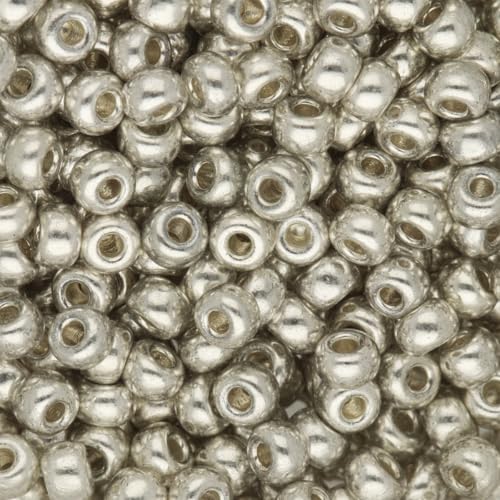 Miyuki Round Seed Bead Size 8/0 22g-tube Galvanized Silver