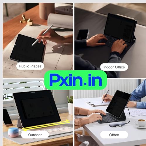 Image of Pxin Tablet Privacy Screen Guard compatible with Acer Iconia Tablet iM9 | No.1 | Anti Glare | Anti Blue Light | Anti UV | 4 Way Privacy Filter | 360 Privacy | Eye Protect