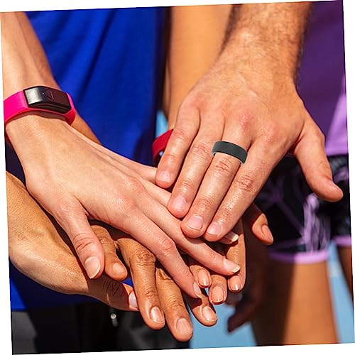 10 bandas de silicona flexibles para hombre miniatura 6