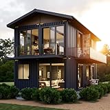 2-Storey Prefab Tiny Home- Expandable Modular Container House| Luxury Portable steelVilla with...