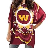Littlearth NFL Washington Commanders Caftan Flower, Team Color, 32" x 42"
